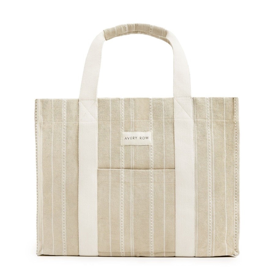 Baby Care Avery Row | Woven Stripe Bag - Natural