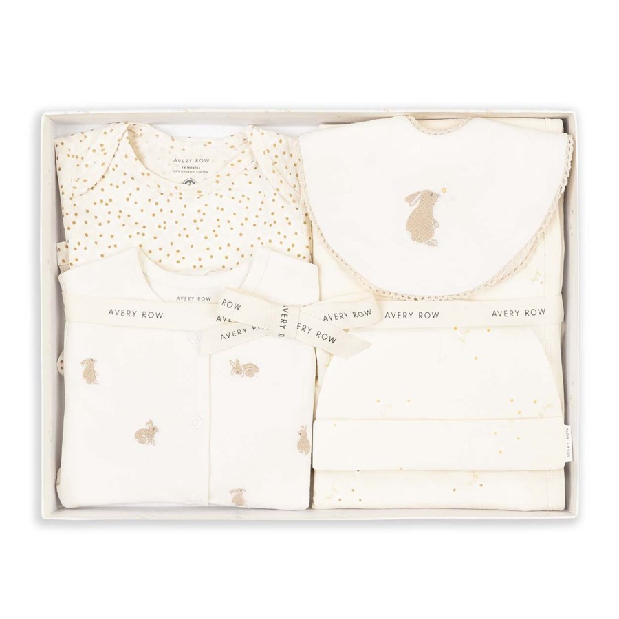 Baby Clothing Avery Row | New Baby Starter Gift Set - Bunnies / Daisy Meadow / Wild Chamomile