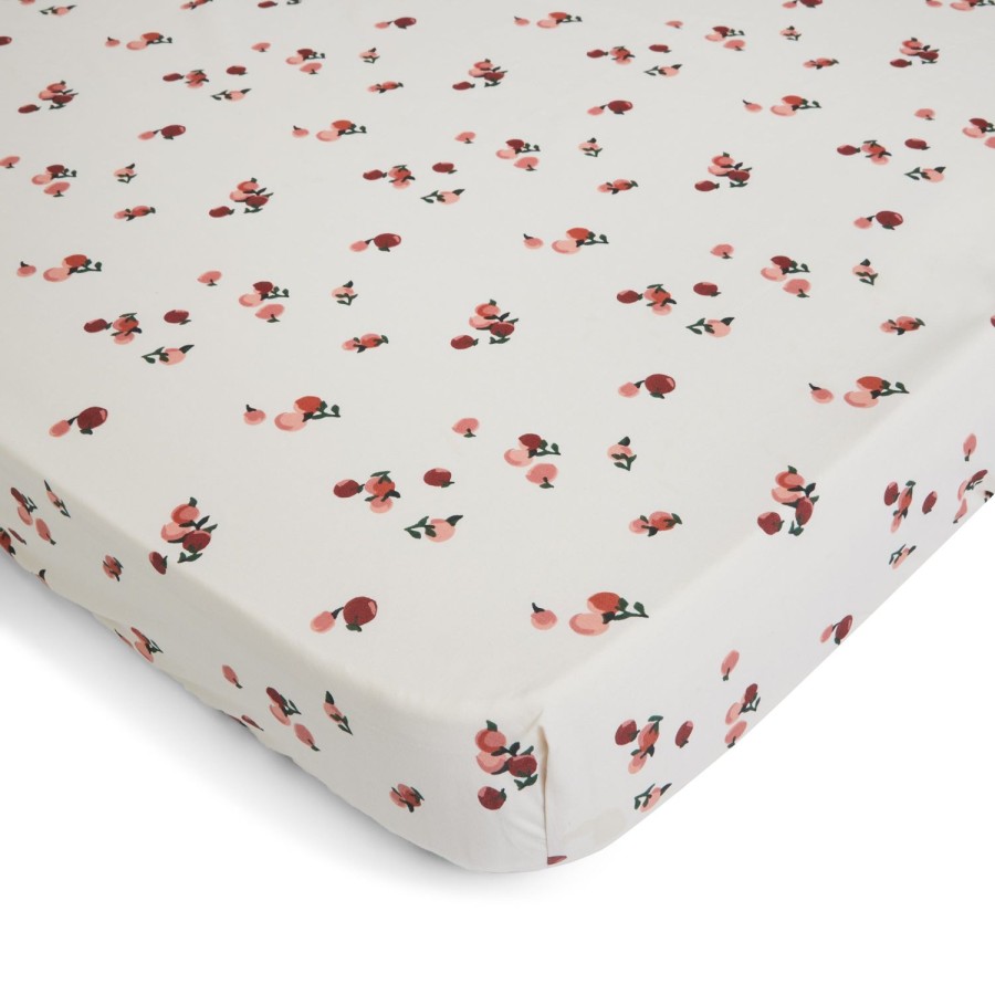 Nursery Avery Row | Cotbed Fitted Sheet Peaches