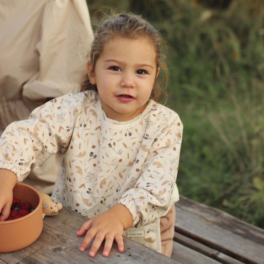 Baby Care Avery Row | Sleeved Bib Grasslands