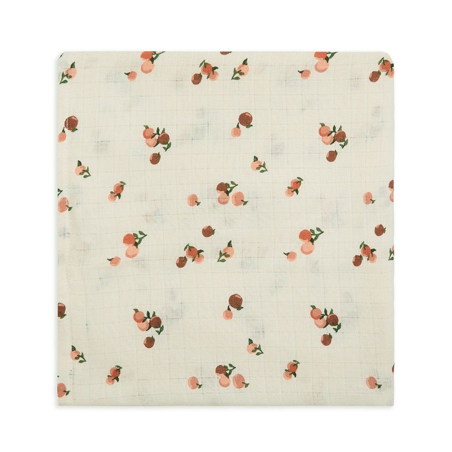 Baby Care Avery Row | Organic Baby Muslin Swaddle Peaches