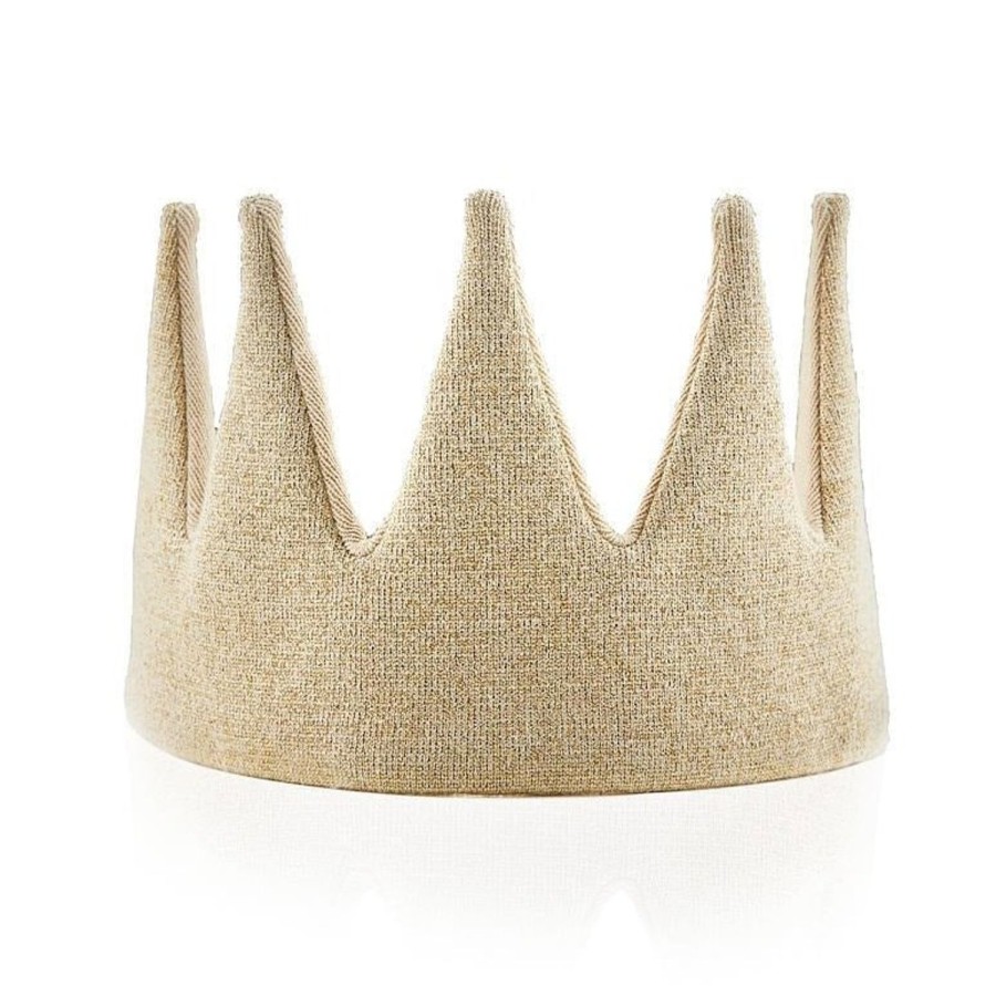 Play Avery Row | Children'S Gold Sparkle Knitted Crown