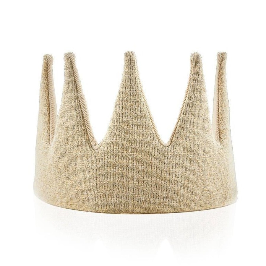 Play Avery Row | Children'S Gold Sparkle Knitted Crown