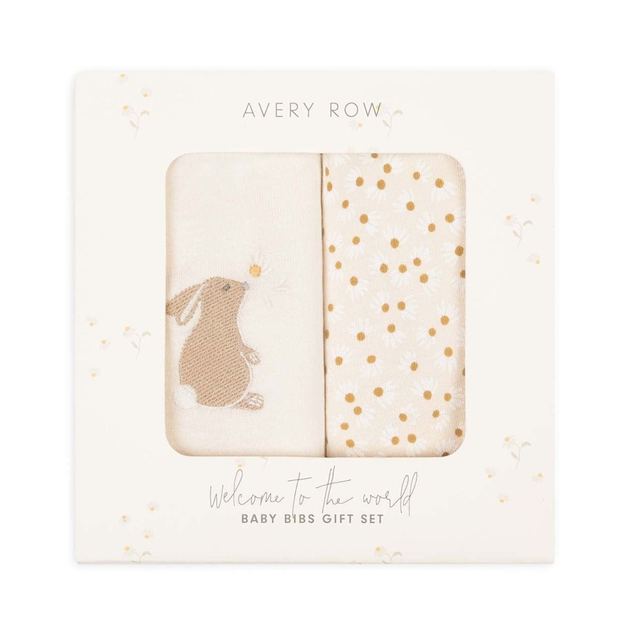 Baby Care Avery Row | Baby Bibs Gift Set - Bunny / Daisy Meadow